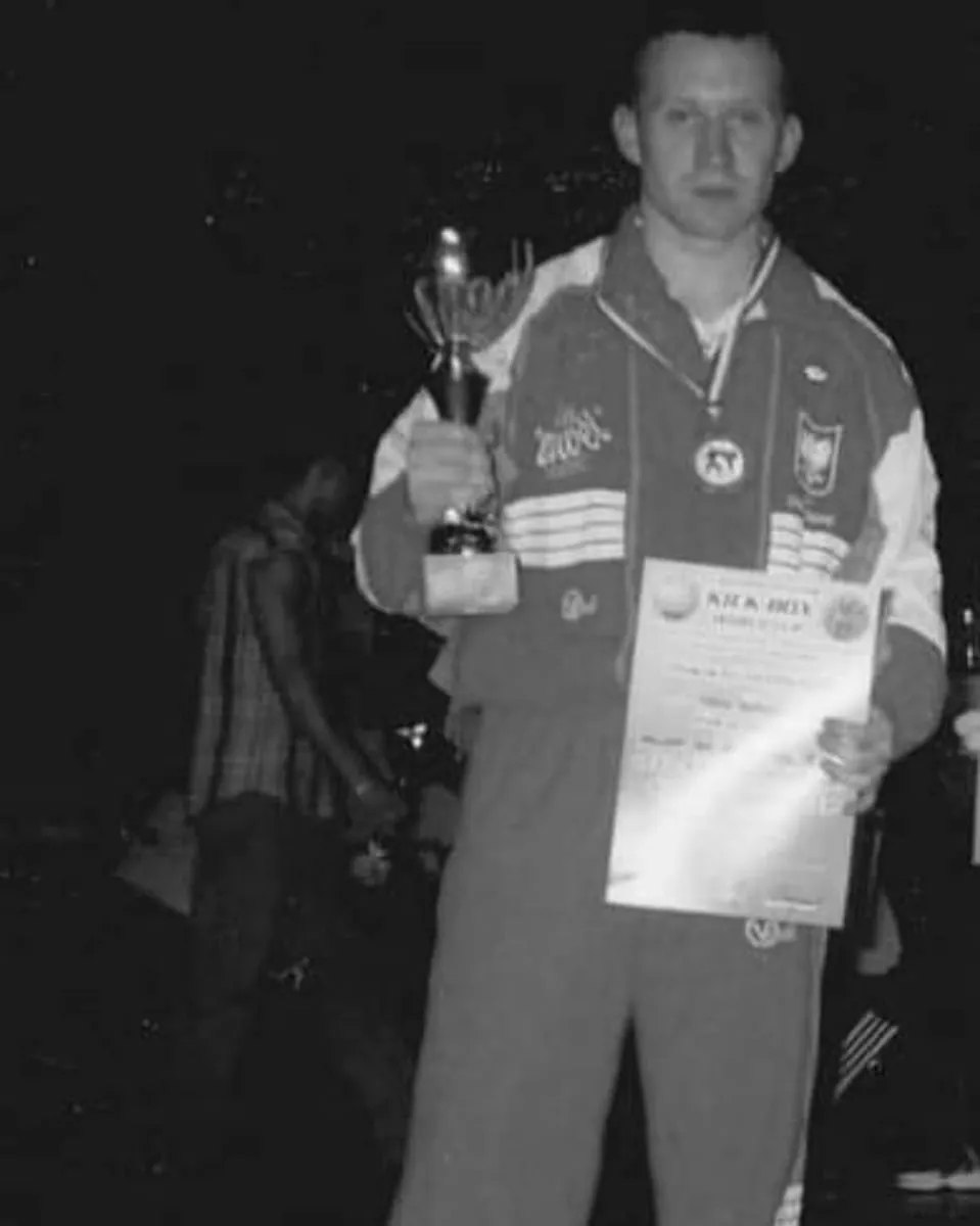 Tomasz Biernacki jako Mistrz Polski w 1996 roku