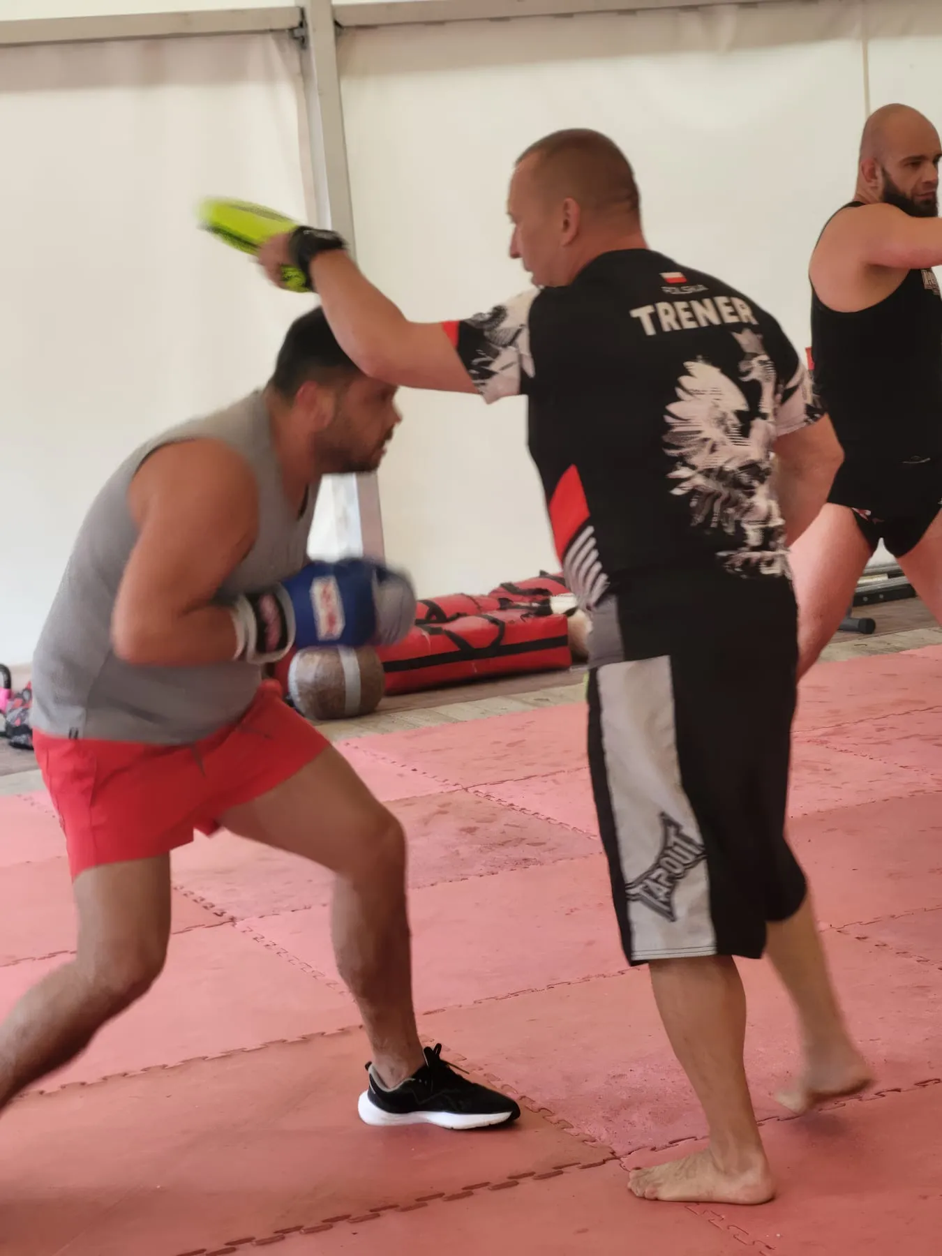 Trening na tarczach pod okiem trenera